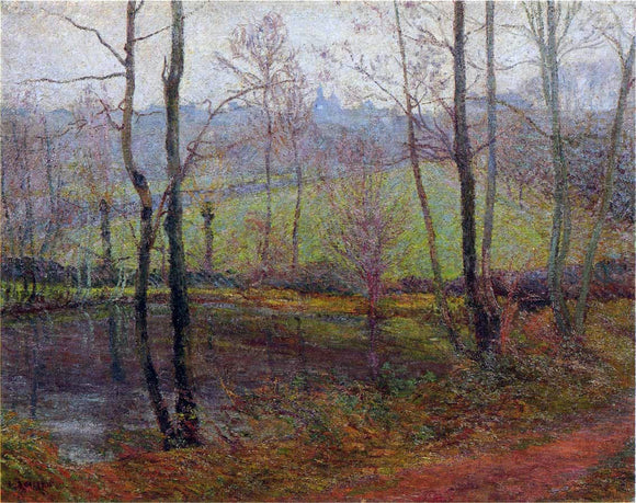  Gustave Loiseau Wooded Landscape - Art Print