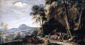  Salvator Rosa Wooded Landscape - Art Print