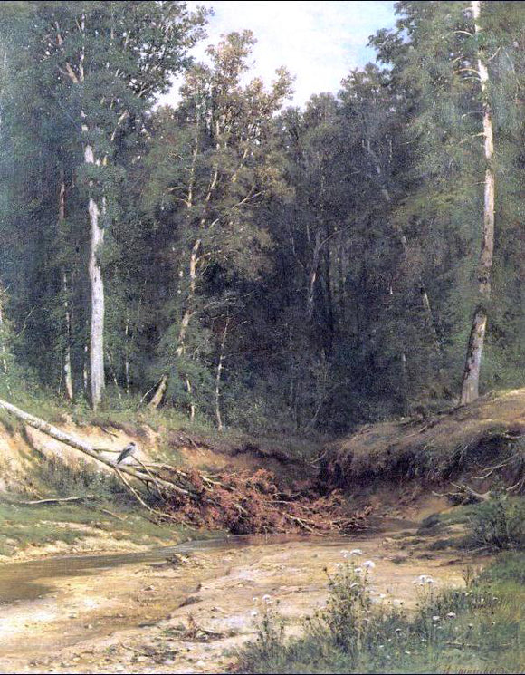  Ivan Ivanovich Shishkin Woodland brook - Art Print