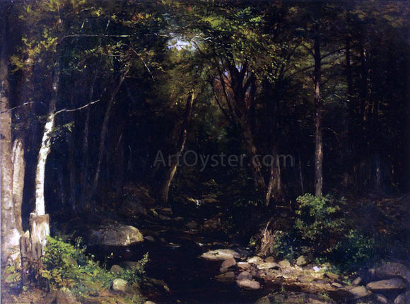  Alexander Helwig Wyant Woodland Stream - Art Print