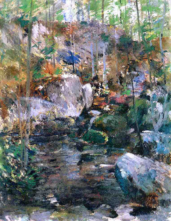  John Twachtman Woodland Stream - Art Print