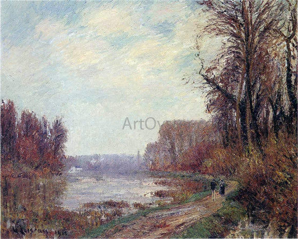  Gustave Loiseau Woods by the Oise River - Art Print