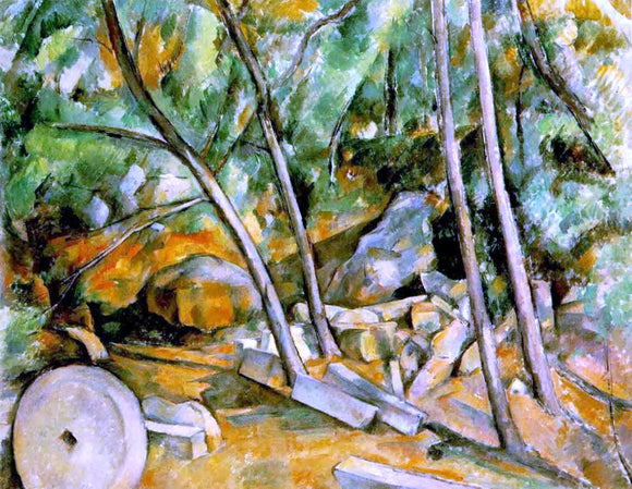  Paul Cezanne Woods with Millstone - Art Print