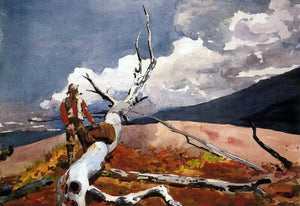  Winslow Homer Woodsman and Fallen Tree - Art Print