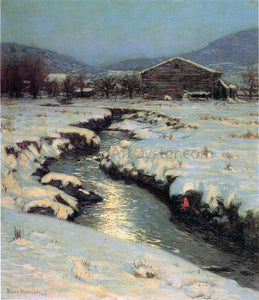 Lowell Birge Harrison Woodstock Meadows in Winter - Art Print