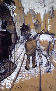  Henri De Toulouse-Lautrec Workers for the Bus Company - Art Print