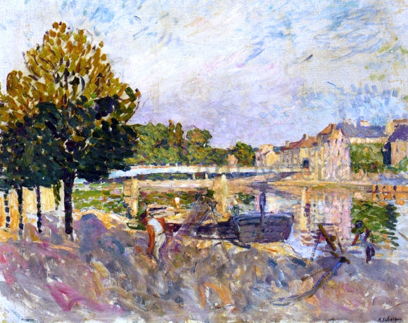  Henri Lebasque Workers on the Banks of the Marne - Art Print