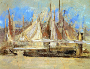  Odilon Redon Yachts at Royan - Art Print