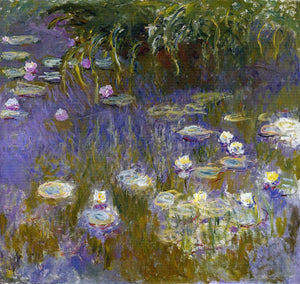  Claude Oscar Monet Yellow and Lilac Water-Lilies - Art Print