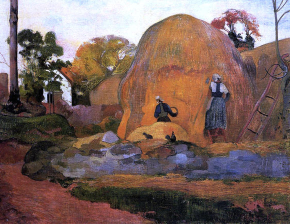  Paul Gauguin Yellow Haystacks (also known as Golden Harvest) - Art Print