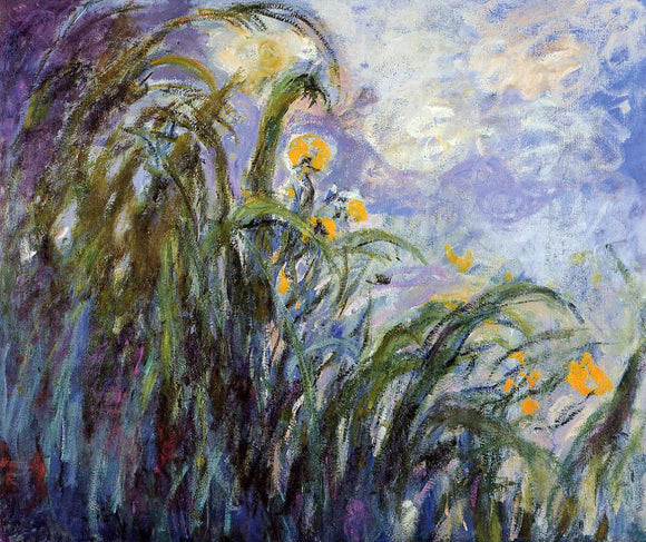  Claude Oscar Monet Yellow Irises - Art Print