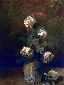  Charles Ethan Porter Yellow Roses in a Vase - Art Print