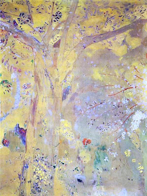  Odilon Redon Yellow Tree - Art Print