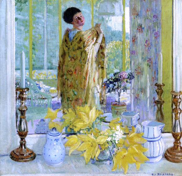  Frederick Carl Frieseke Yellow Tulips - Art Print