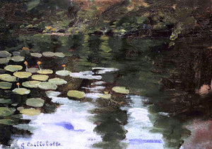  Gustave Caillebotte Yerres, on the Pond, Water Lilies - Art Print