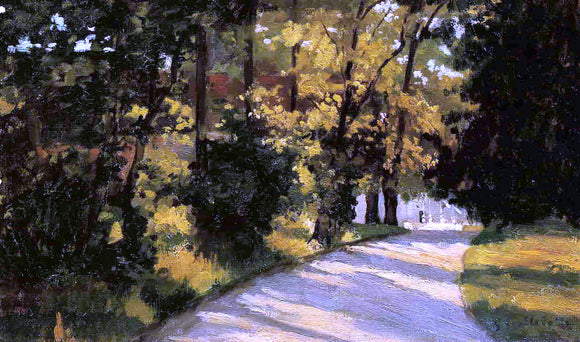  Gustave Caillebotte Yerres, Path Through the Woods in the Park - Art Print
