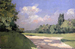  Gustave Caillebotte Yerres, the Lawn in the Park, Seen from a Path - Art Print