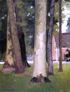  Gustave Caillebotte Yerres, Through the Grove, the Ornamental Farm - Art Print