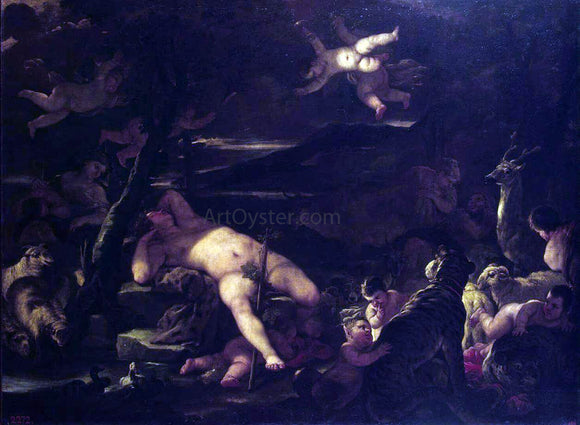  Luca Giordano Young Bacchus Sleeping - Art Print