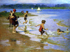  Edward Potthast Young Bathers - Art Print