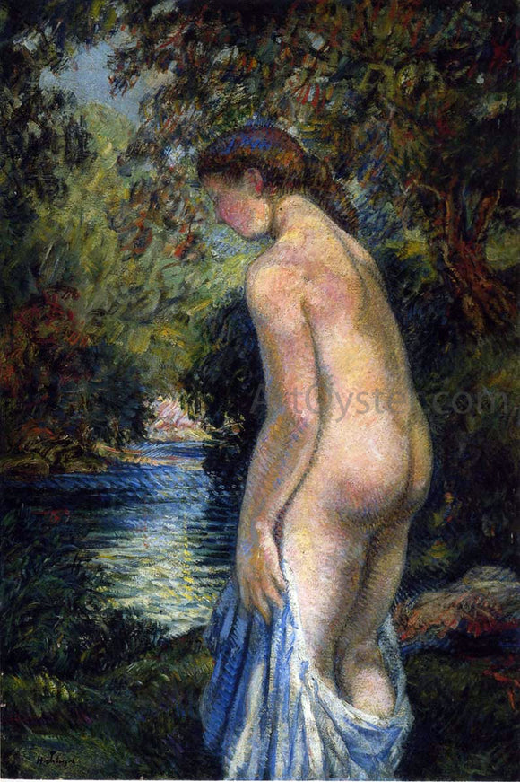  Henri Lebasque Young bathers by the river - Art Print