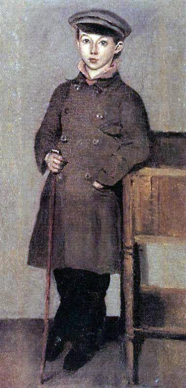  Jean-Baptiste-Camille Corot Young Boy of the Corot Family - Art Print