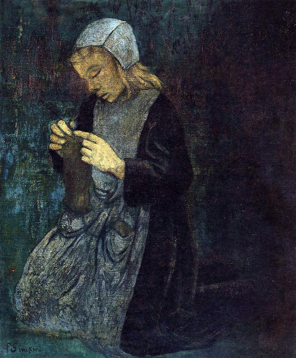  Paul Serusier Young Breton (also known as The Little Knitter) - Art Print