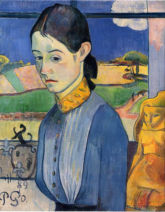  Paul Gauguin Young Breton Woman - Art Print