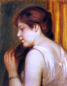  Pierre Auguste Renoir Young Girl Combing Her Hair - Art Print