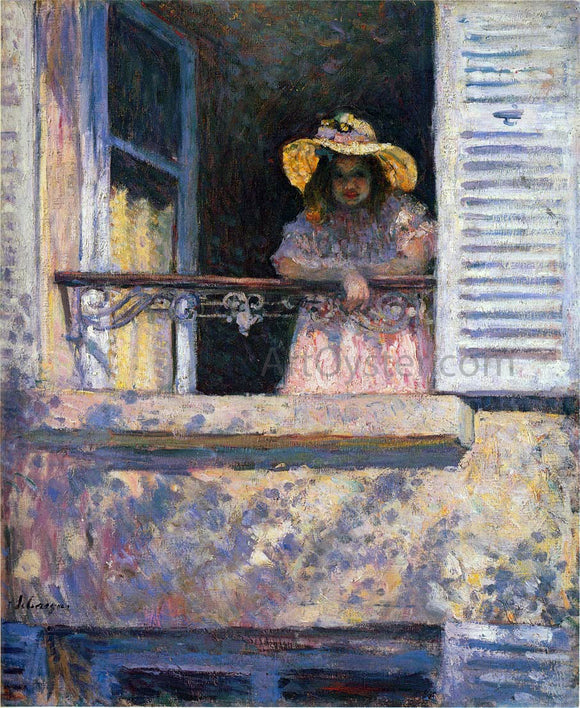  Henri Lebasque A Young Girl in a Window - Art Print