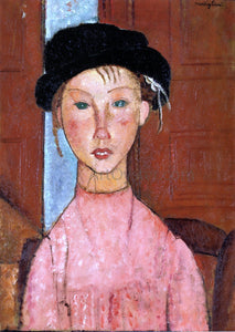  Amedeo Modigliani Young Girl in Beret - Art Print
