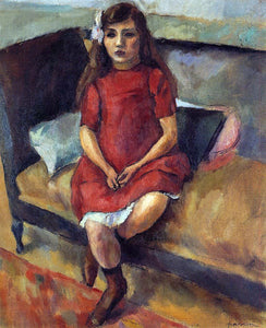  Jules Pascin Young Girl in Red - Art Print