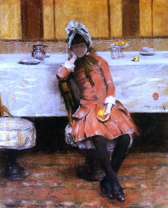  William Merritt Chase Young Girl on an Ocean Steamer - Art Print