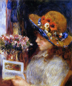  Pierre Auguste Renoir Young Girl Reading - Art Print