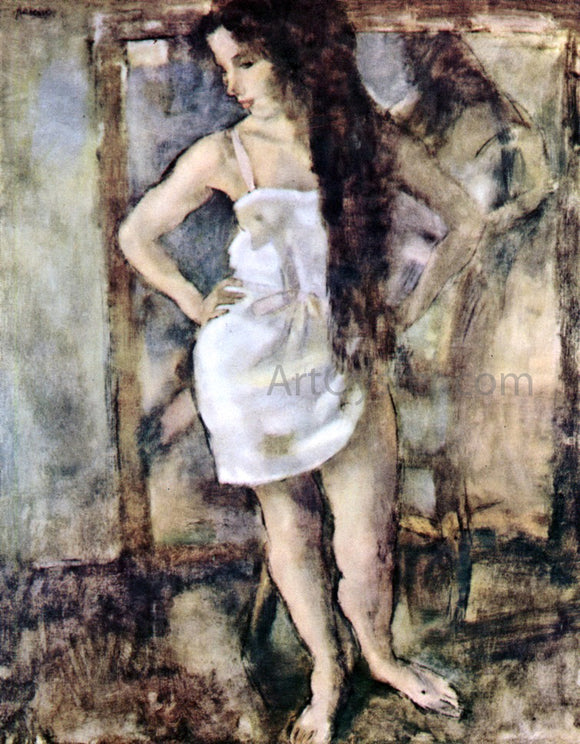  Jules Pascin Young Girl Standing - Art Print