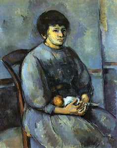  Paul Cezanne Young Girl with a Doll - Art Print