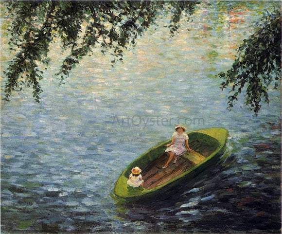  Henri Lebasque Young Girls in a Boat on the Marne - Art Print