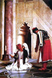 Jean-Leon Gerome Young Greeks in a Mosque - Art Print