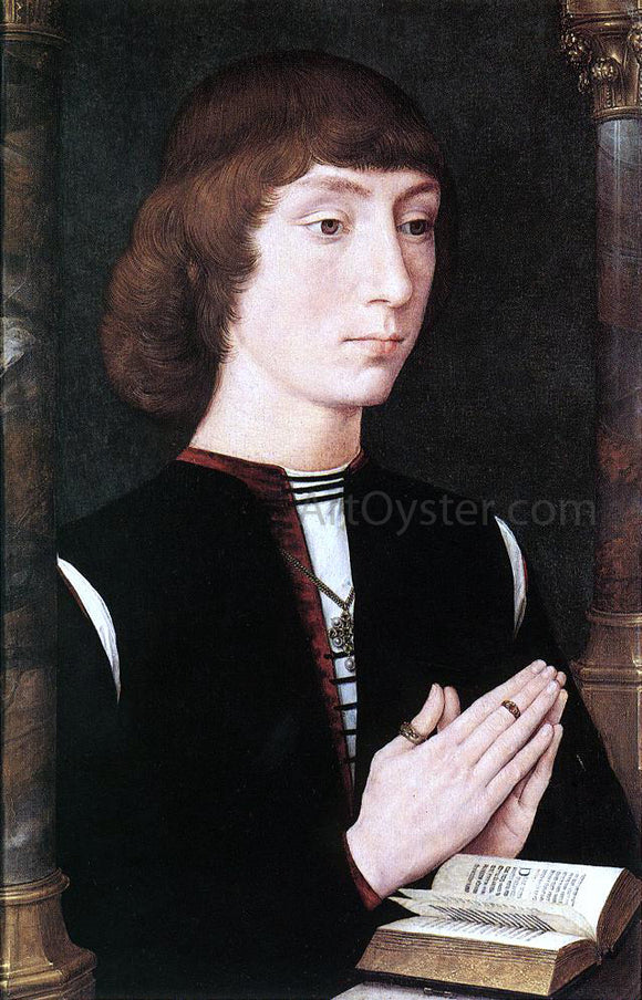  Hans Memling Young Man at Prayer - Art Print