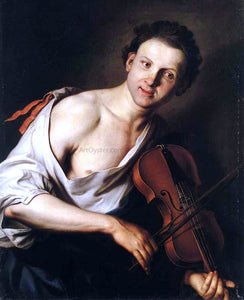  Jan Kupecky Young Man with a Violin - Art Print