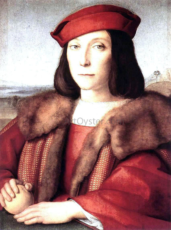  Raphael Young Man with an Apple - Art Print