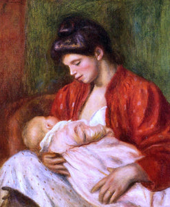  Pierre Auguste Renoir Young Mother - Art Print