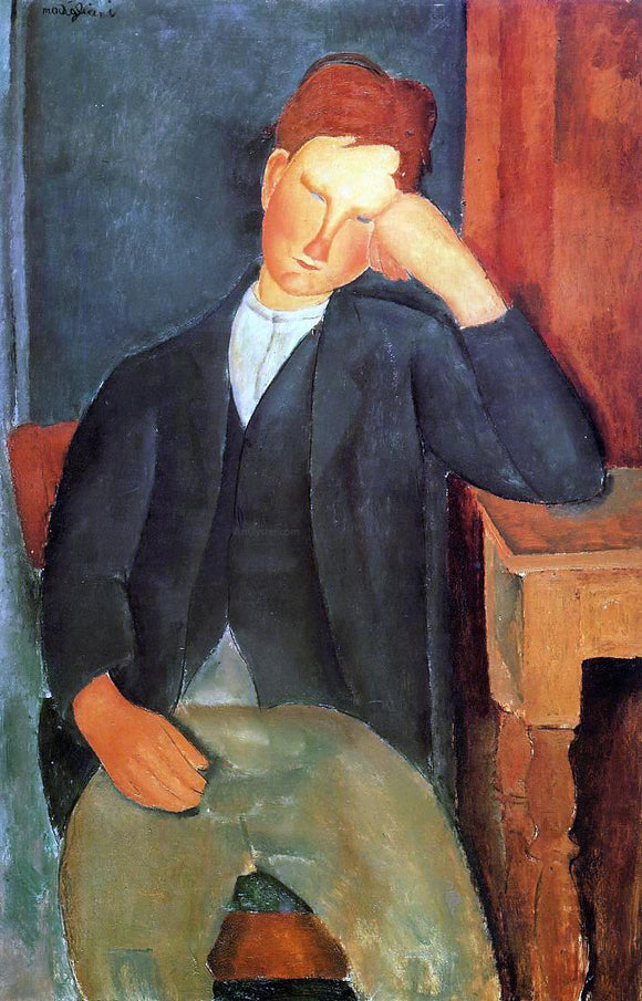  Amedeo Modigliani Young Peasant (also known as The Young Apprentice) - Art Print