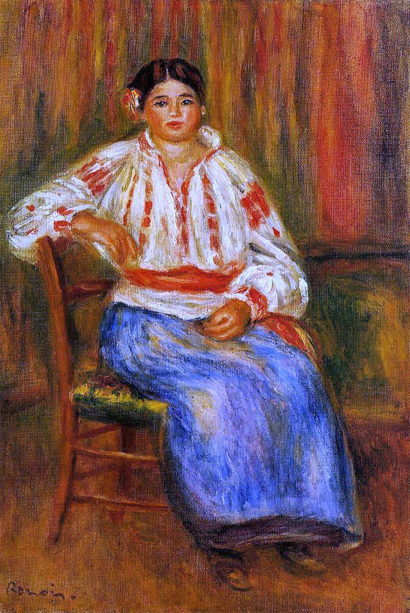  Pierre Auguste Renoir Young Roumanian - Art Print