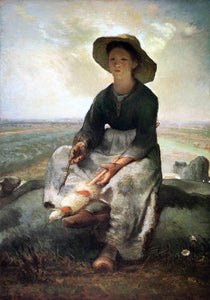  Jean-Francois Millet Young Shepherdess - Art Print