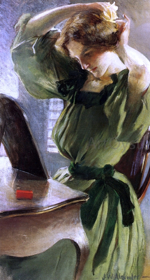  John White Alexander Young Woman Arranging Her Hair - Art Print