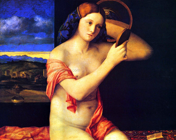  Giovanni Bellini Young Woman at her Toilet - Art Print