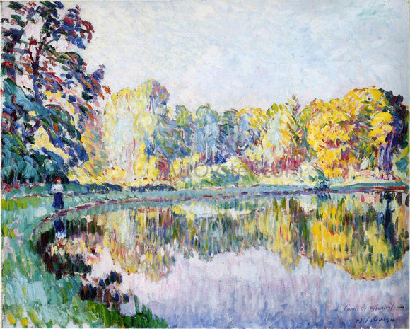  Henri Lebasque Young Woman by the River Eau - Art Print