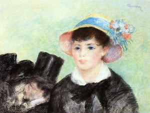  Pierre Auguste Renoir Young Woman in a Straw Hat - Art Print