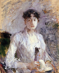  Berthe Morisot Young Woman in Mauve - Art Print